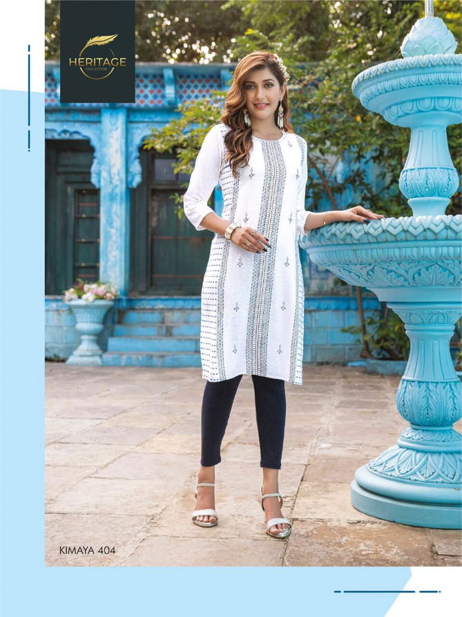 Heritage Kimaya 4 Regular Wear Wholesale Designer Kurtis
